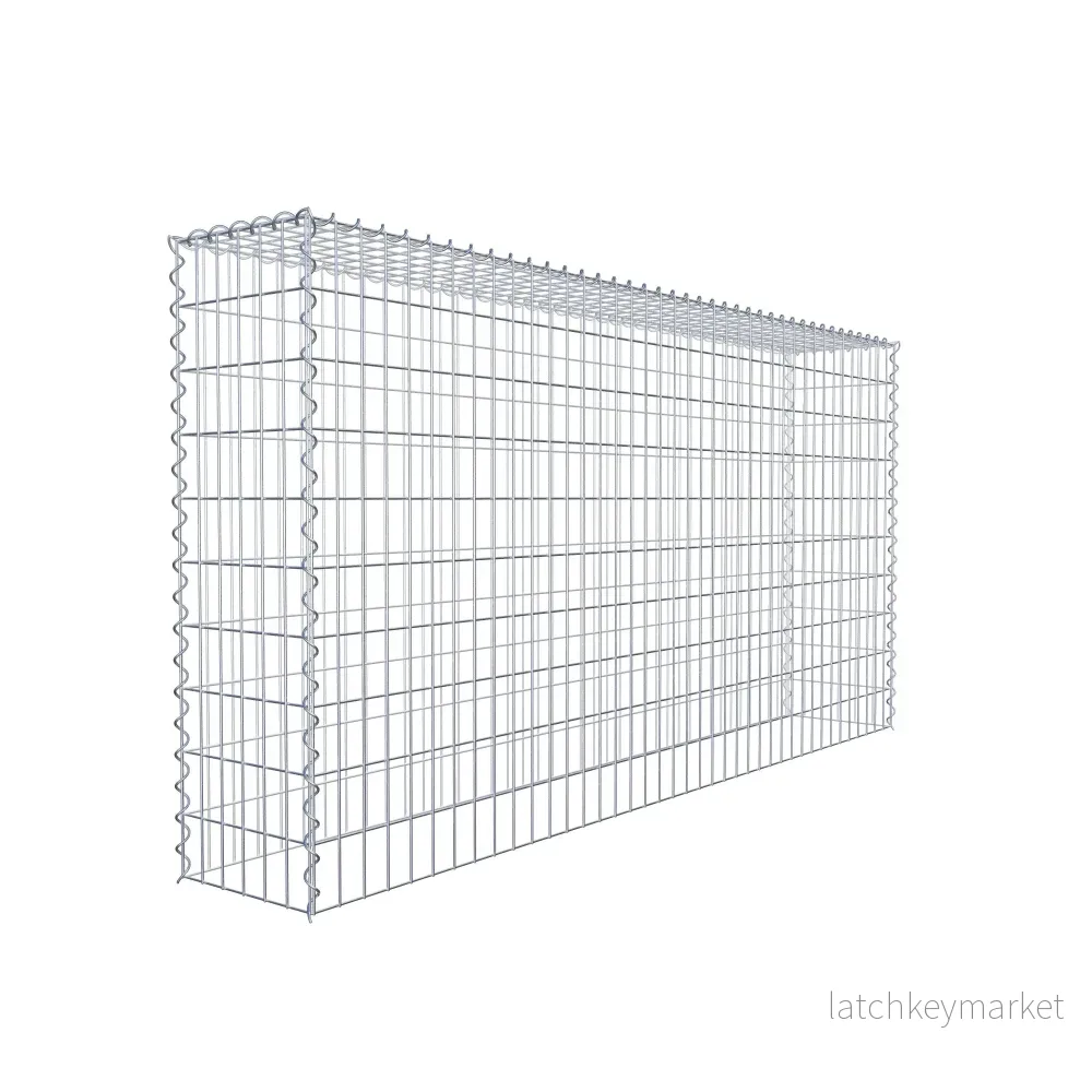 Extra gabion typ 3 200 cm x 100 cm x 30 cm (L x H x D), maskstorlek 5 cm x 10 cm, spiral - Bild 3