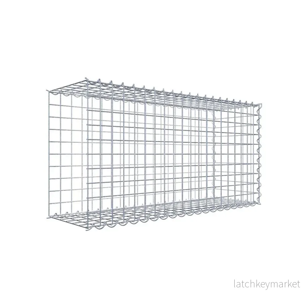 Påväxt gabion typ 2 100 cm x 50 cm x 30 cm (L x H x D), maskstorlek 5 cm x 5 cm, spiral