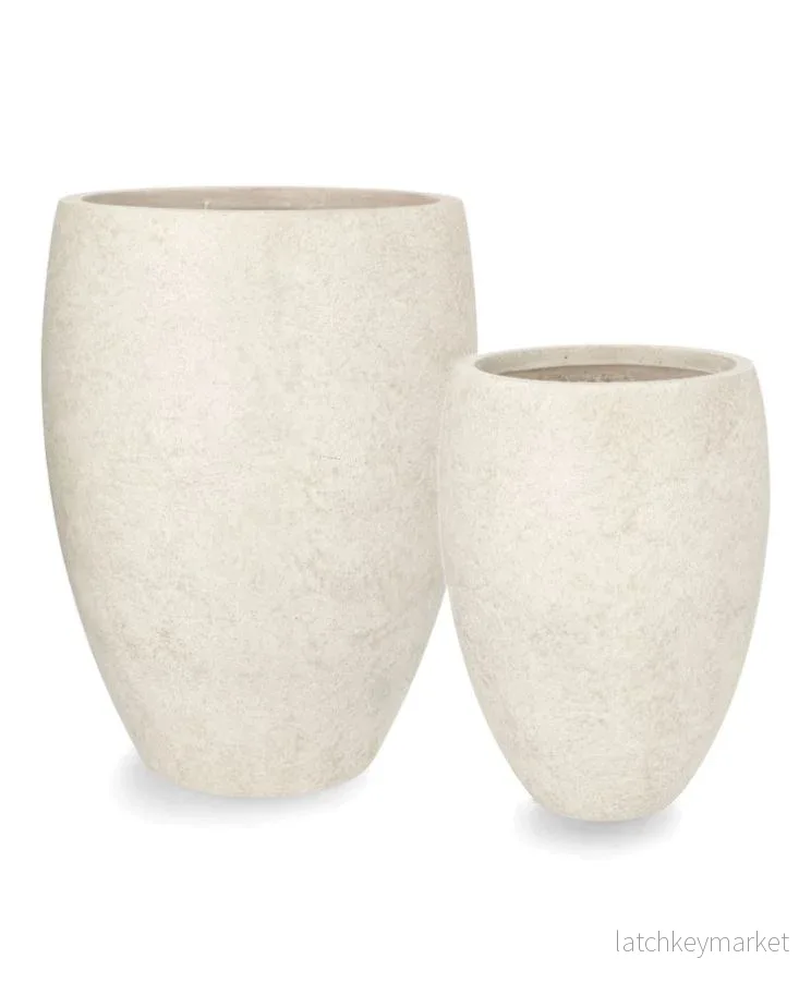 Blomkruka Utomhus Carrara Marble Ø27/36 cm 2-pack