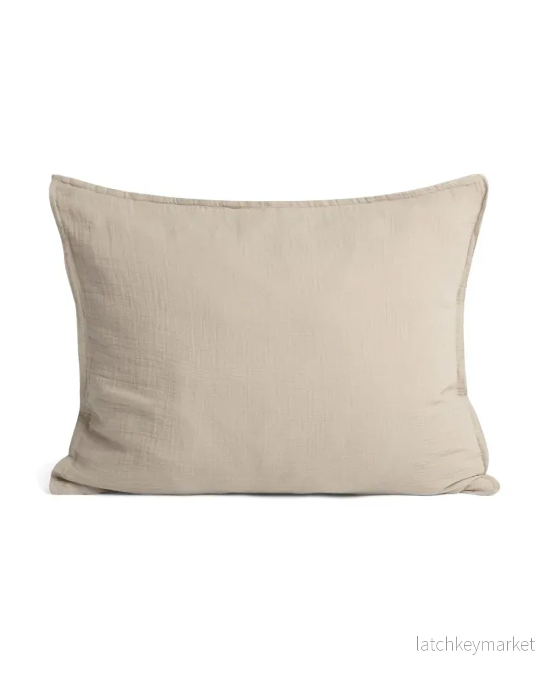 Muslin Örngott, Olive, 50x60 cm