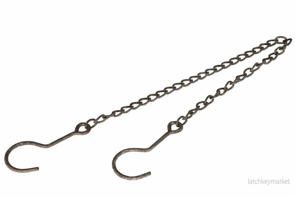 Hängande hylla Kedja med Krokar Metall 4-pack 70cm REA Hängande hylla Kedja med Krokar Metall 4-pack 70cm REA