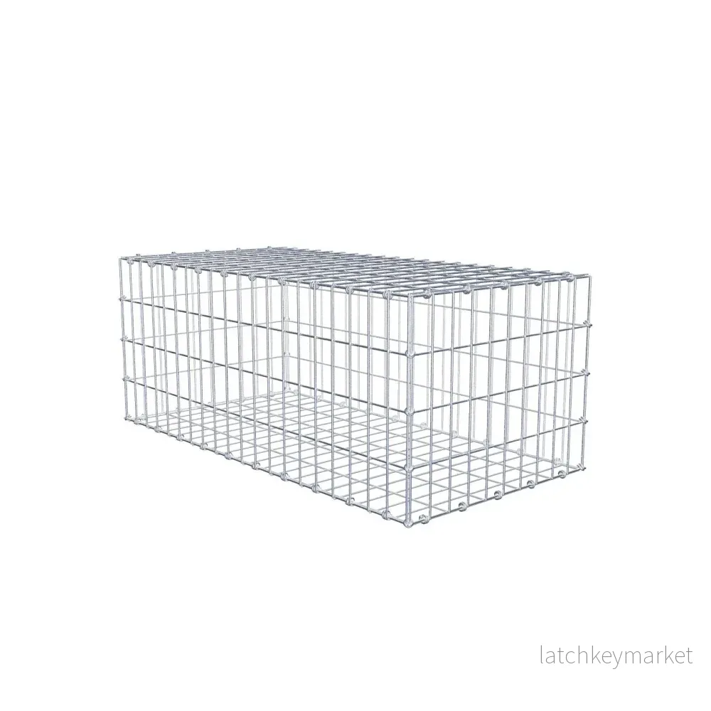 Gabion 100 cm x 40 cm x 50 cm (L x H x D), maskstorlek 5 x 10 cm, spiralring Gabion 100 cm x 40 cm x 50 cm (L x H x D), maskstorlek 5 x 10 cm, spiralring