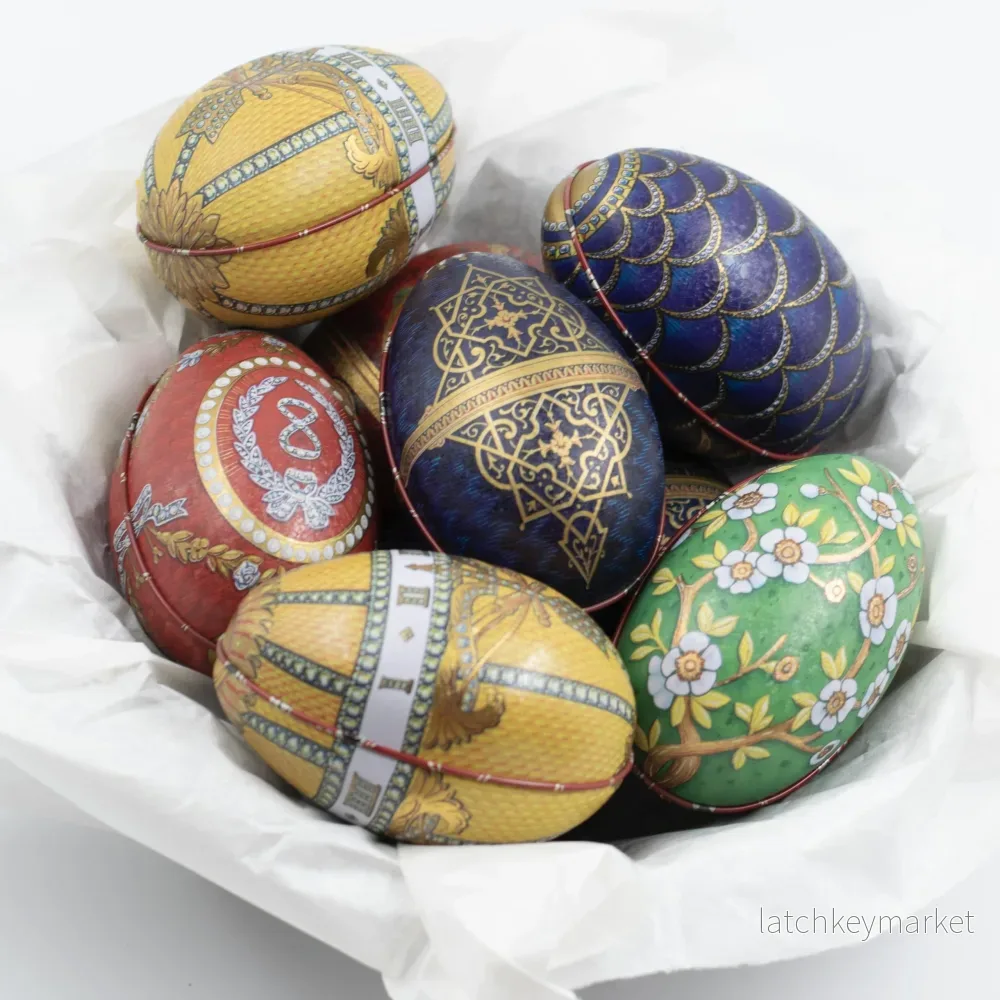 Plåtägg "Fabergé" Osorterade
