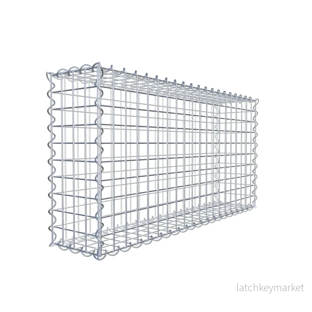 Gabion 100 cm x 50 cm x 20 cm (L x H x D), maskstorlek 5 cm x 5 cm, spiral Gabion 100 cm x 50 cm x 20 cm (L x H x D), maskstorlek 5 cm x 5 cm, spiral