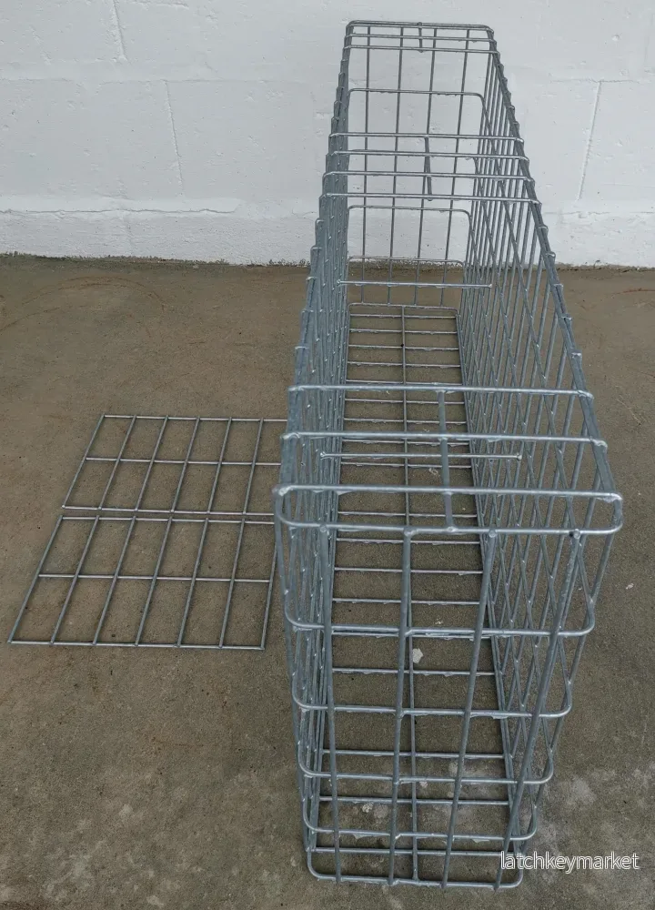 Varmförzinkad gabion 102 cm x 52 cm x 22 cm, maskstorlek 5 cm x 10 cm, helsvetsad - Bild 3