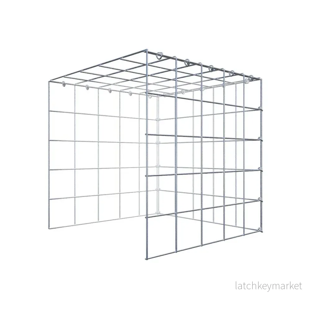 Extra gabion typ 4 50 cm x 50 cm x 50 cm (L x H x D), maskstorlek 10 cm x 10 cm, C-ring Extra gabion typ 4 50 cm x 50 cm x 50 cm (L x H x D), maskstorlek 10 cm x 10 cm, C-ring