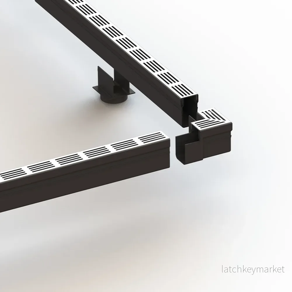Slimline Hörnelement Alu-galler - Bild 2