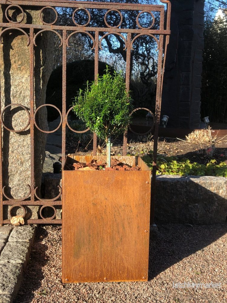 Corten Kruka m Botten 300x600x400 - Bild 2