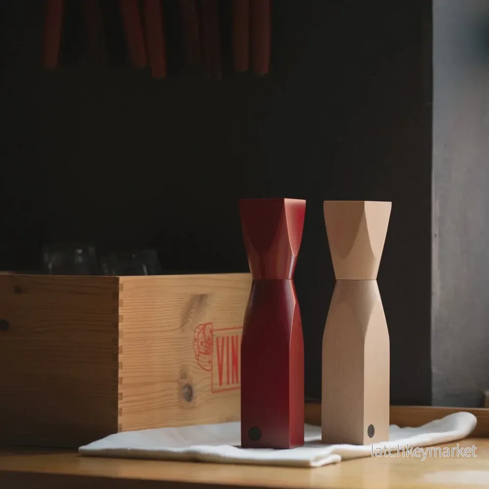 Woodi Salt & Pepper Grinder Burgundy - Bild 2