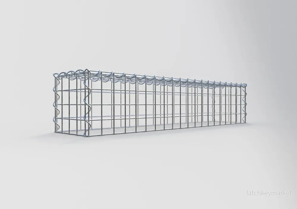 Extra gabion typ 3 100 cm x 20 cm x 20 cm (L x H x D), maskstorlek 5 cm x 5 cm, spiral - Bild 2