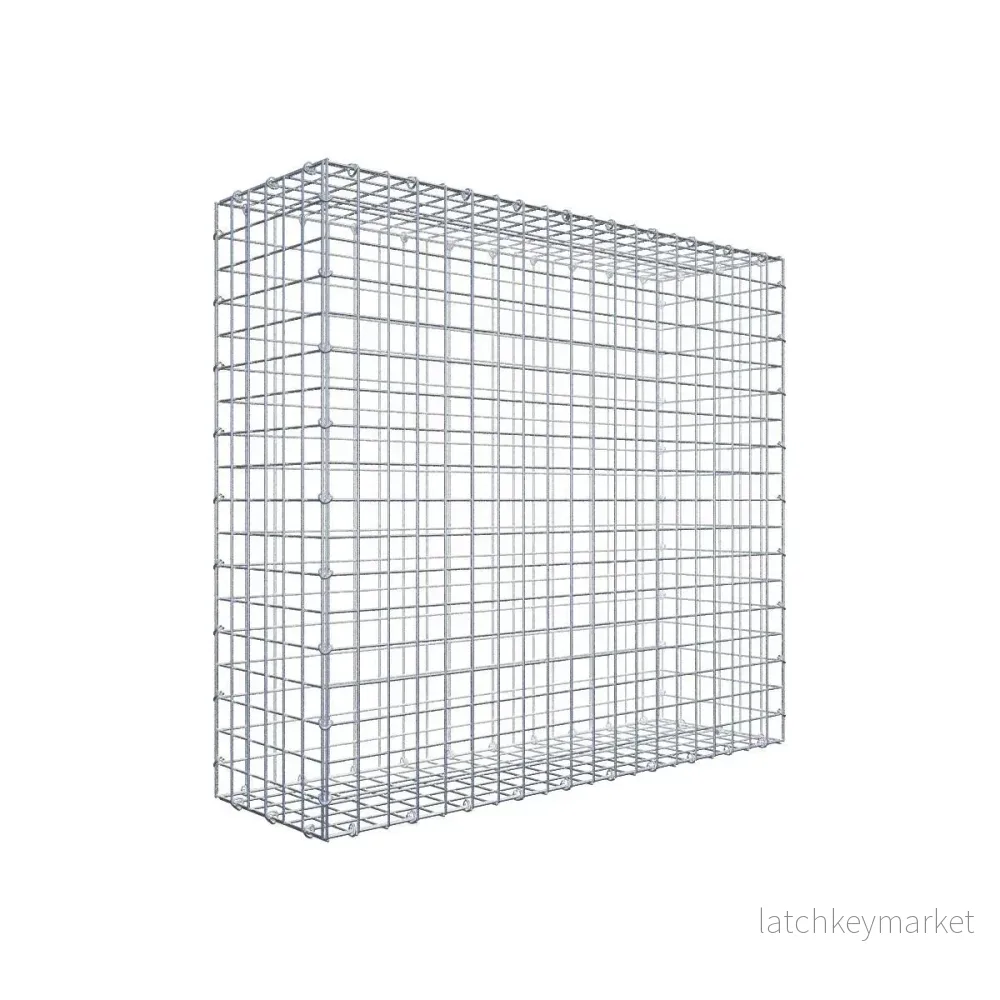 Gabion 100 cm x 90 cm x 30 cm (L x H x D), maskstorlek 5 cm x 5 cm, C-ring Gabion 100 cm x 90 cm x 30 cm (L x H x D), maskstorlek 5 cm x 5 cm, C-ring