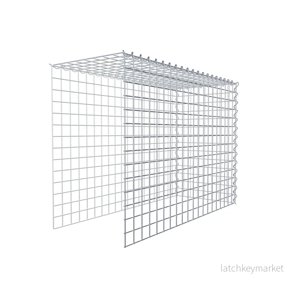 Extra gabion typ 4 100 cm x 70 cm x 40 cm (L x H x D), maskstorlek 5 cm x 5 cm, spiral - Bild 3