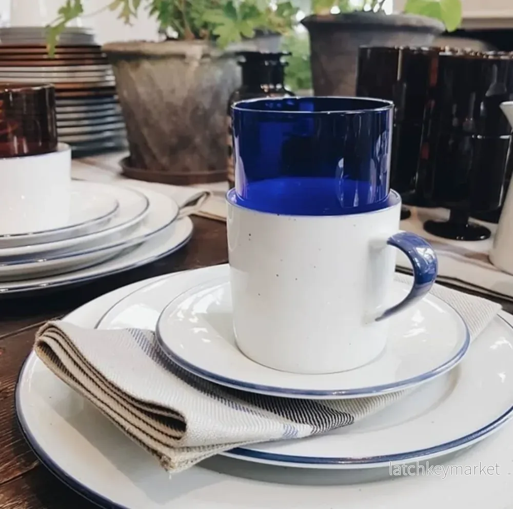 Coffee Cup with Saucer Blue - Bild 2