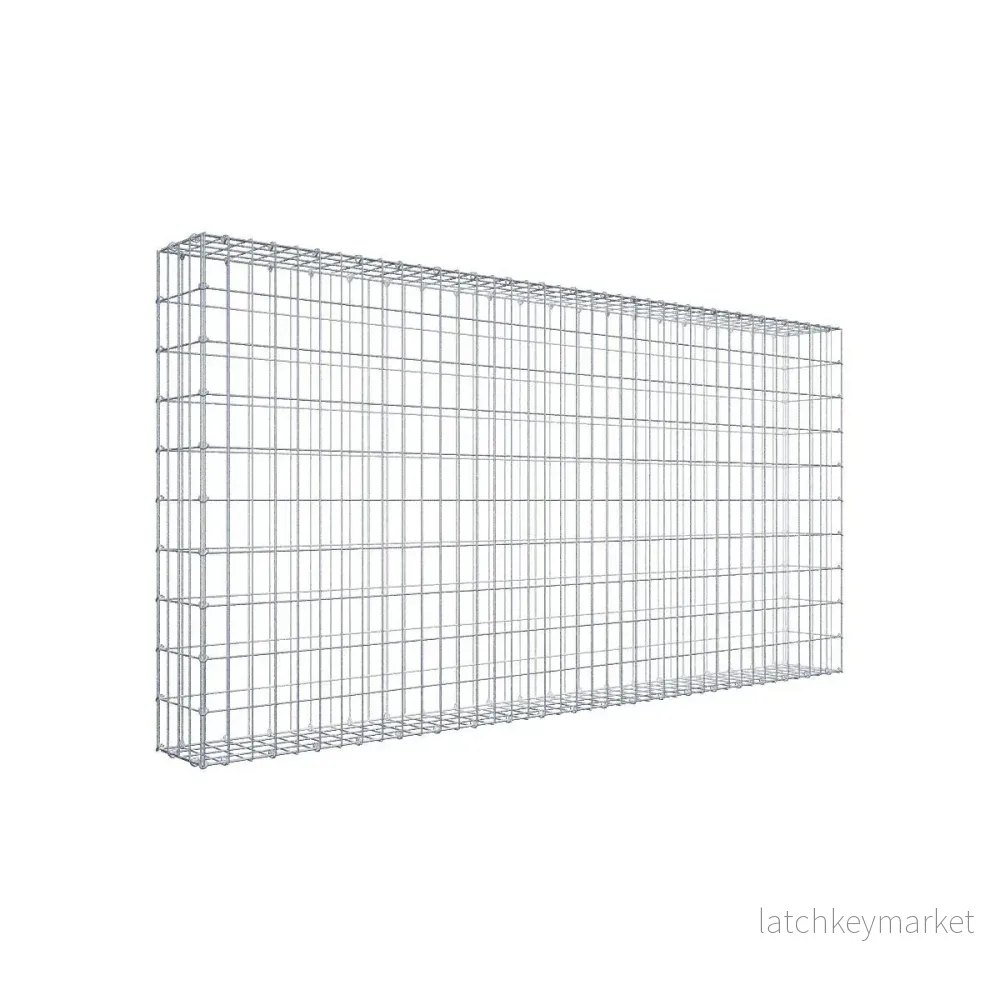 Gabion 200 cm x 100 cm x 20 cm (L x H x D), maskstorlek 5 cm x 10 cm, C-ring Gabion 200 cm x 100 cm x 20 cm (L x H x D), maskstorlek 5 cm x 10 cm, C-ring