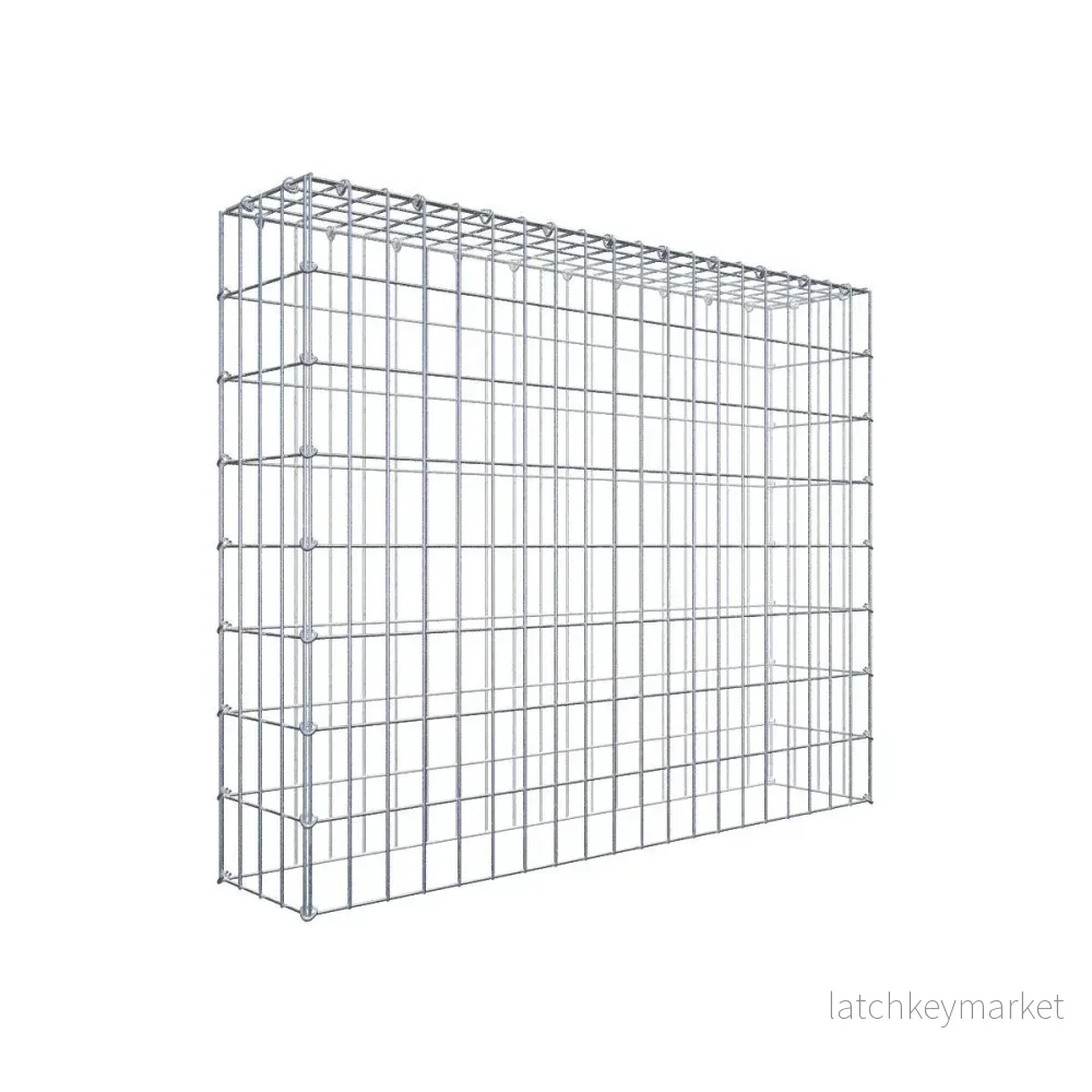 Typ 3 påbyggnadsgabion 100 cm x 80 cm x 20 cm (L x H x D), maskstorlek 5 cm x 10 cm, C-ring Typ 3 påbyggnadsgabion 100 cm x 80 cm x 20 cm (L x H x D), maskstorlek 5 cm x 10 cm, C-ring