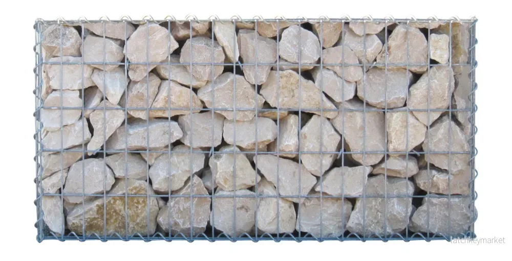 Gabion 50 cm x 40 cm x 20 cm (L x H x D), maskstorlek 5 cm x 10 cm, spiral - Bild 2