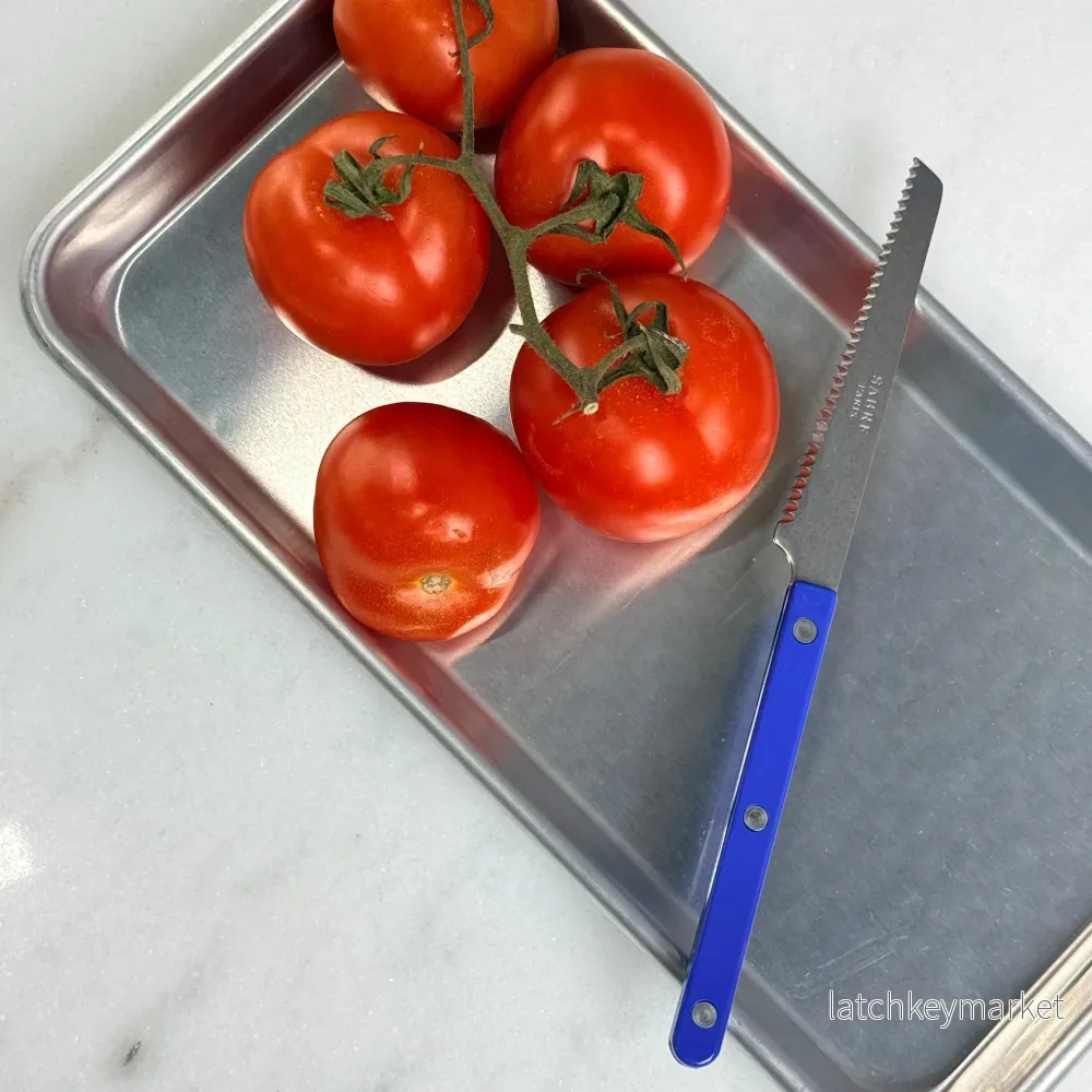 Sabre Paris Vintage Tomato Knife Blue Sabre Paris Vintage Tomato Knife Blue