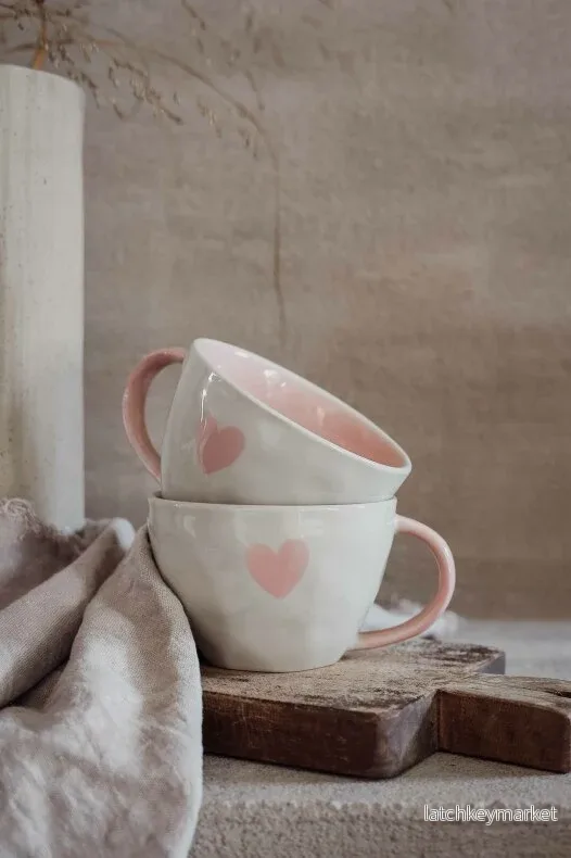 Majas Mugg – A Lovely Cup of Love & Happiness – Soft Pink