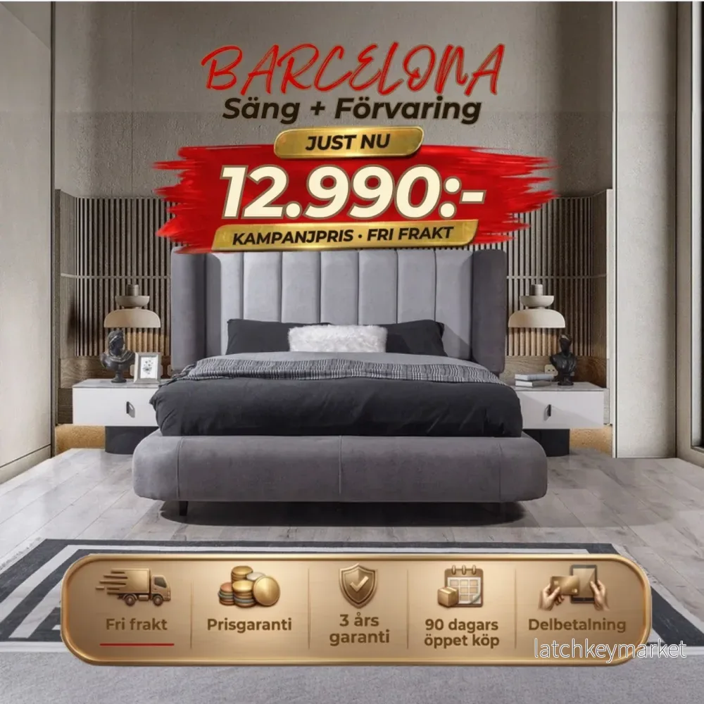 Barcelona Säng med Förvaring Barcelona Säng med Förvaring