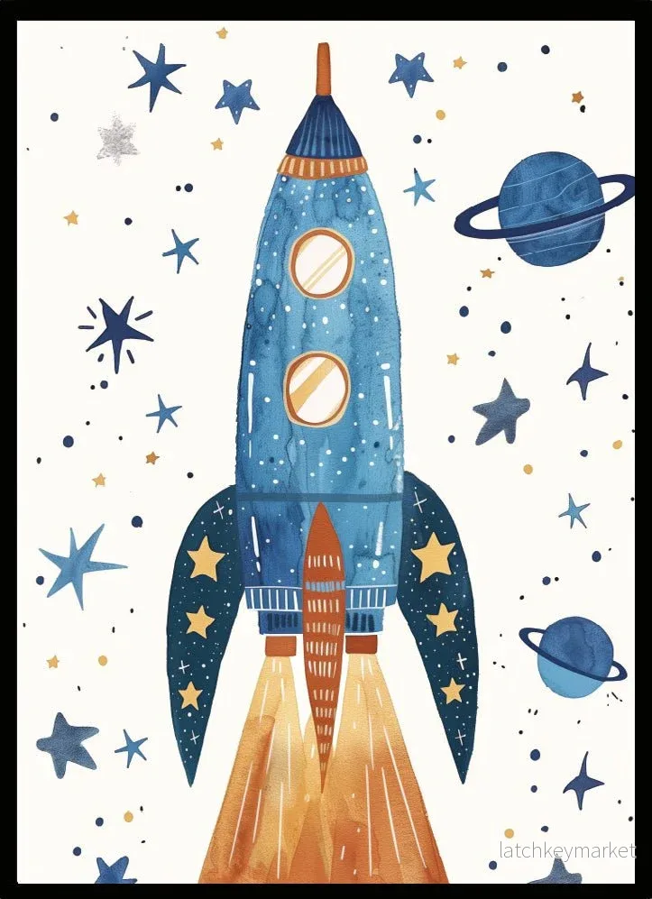 Barntavla Space Rocket