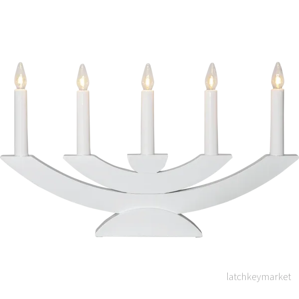 Adventsljusstake Navida 42x5x24 cm vit - Bild 2