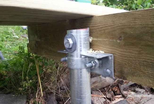 Bryggbeslag rör 2” – för skruvpålar & brygga - Bild 3