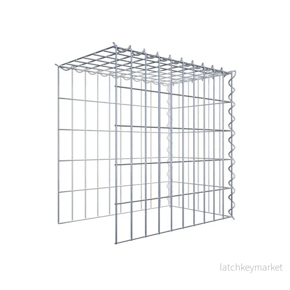 Påväxt gabion typ 4 50 cm x 50 cm x 30 cm (L x H x D), maskstorlek 5 cm x 10 cm, spiral
