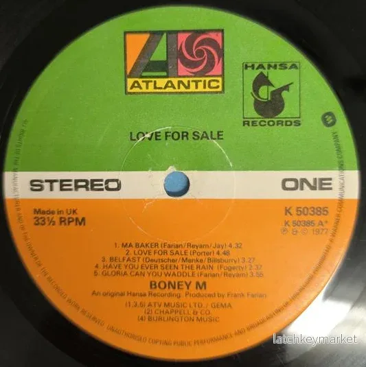 Boney M – Love for Sale (LP) - Bild 3