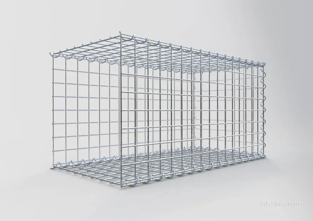 Extra gabion typ 2 80 cm x 40 cm x 40 cm (L x H x D), maskstorlek 5 cm x 5 cm, spiral - Bild 2