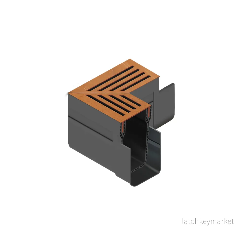 Slimline Hörnelement Corten galler