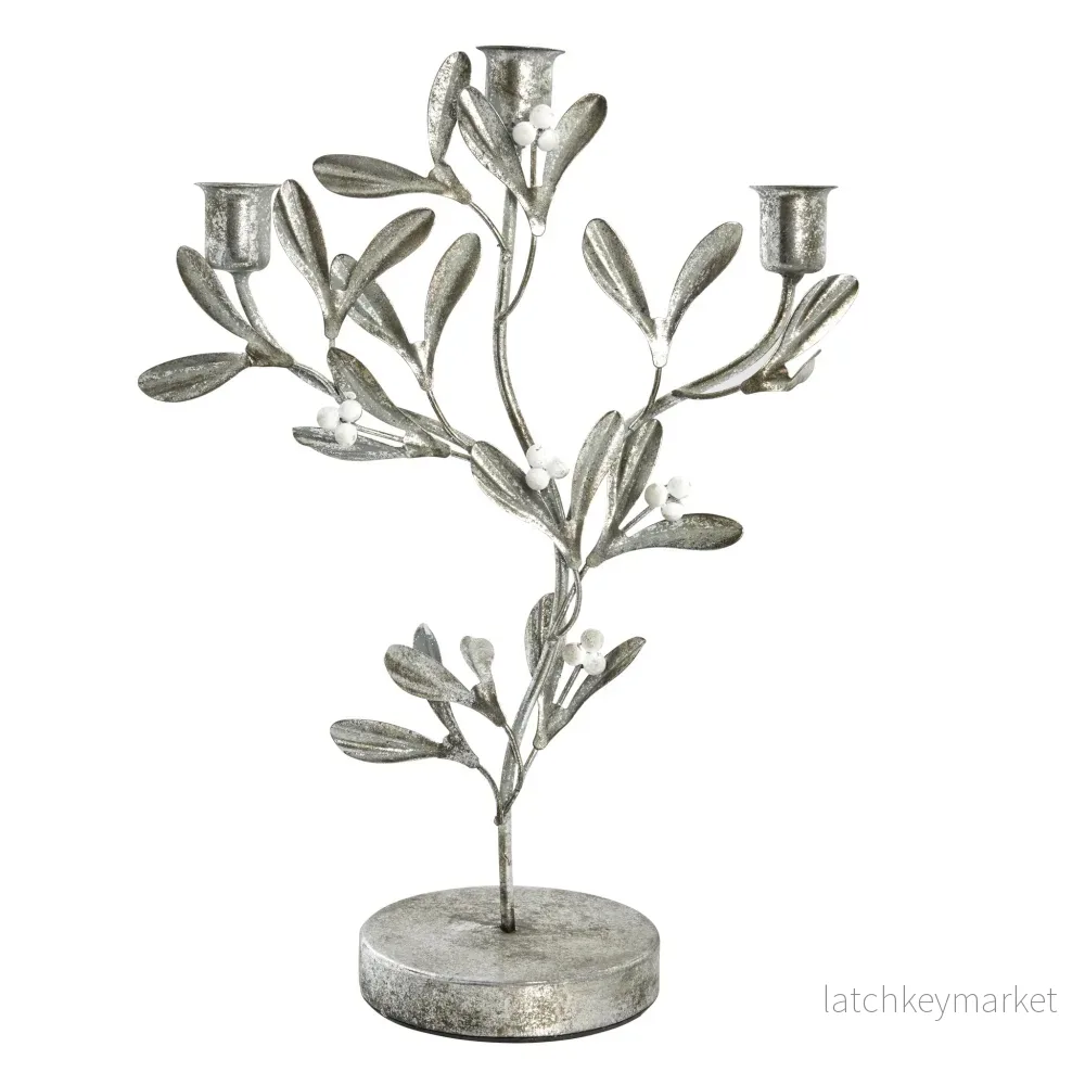 Missia ljushållare 34 cm. silver Missia ljushållare 34 cm. silver