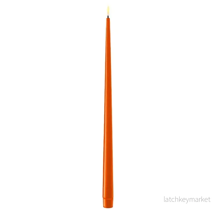 Middagsljus Led, De Luxe Home Art, 38 cm Orange, 2-pack Middagsljus Led, De Luxe Home Art, 38 cm Orange, 2-pack
