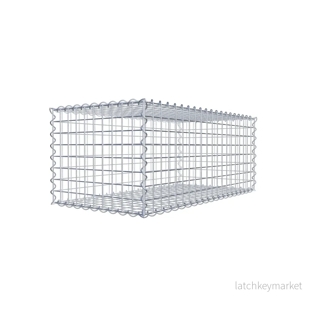 Gabion 100 cm x 40 cm x 50 cm (L x H x D), maskstorlek 5 cm x 5 cm, spiral Gabion 100 cm x 40 cm x 50 cm (L x H x D), maskstorlek 5 cm x 5 cm, spiral