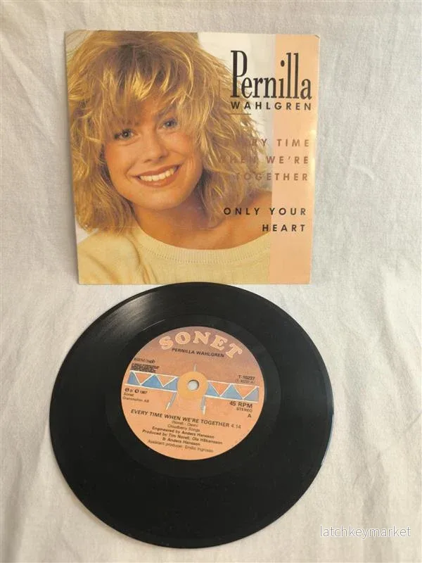 Pernilla Wahlgren – Every Time When We’re Together (7” Vinyl, 1987) - Bild 2