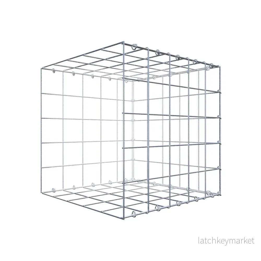 Extra gabion typ 2 50 cm x 50 cm x 50 cm (L x H x D), maskstorlek 10 cm x 10 cm, C-ring Extra gabion typ 2 50 cm x 50 cm x 50 cm (L x H x D), maskstorlek 10 cm x 10 cm, C-ring