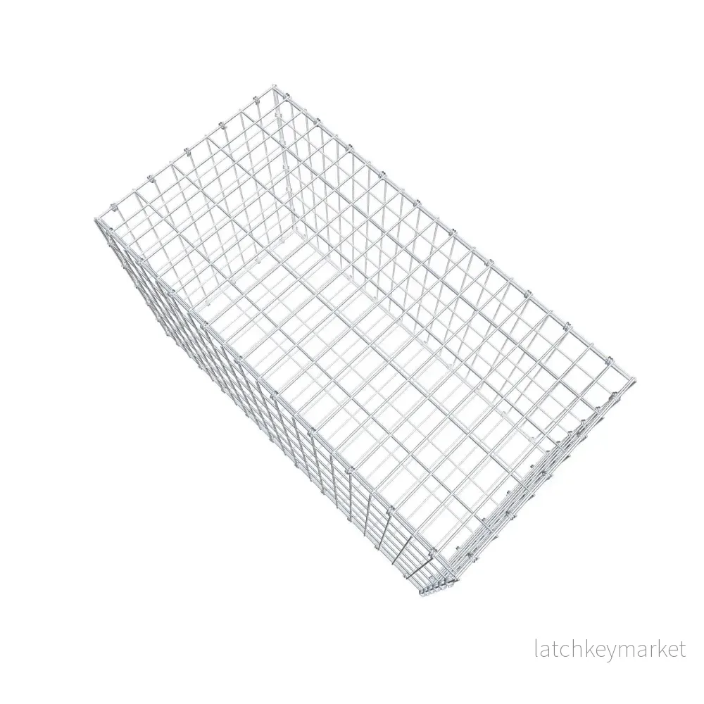 Gabion 100 cm x 60 cm x 50 cm (L x H x D), maskstorlek 5 x 10 cm, spiralring - Bild 3