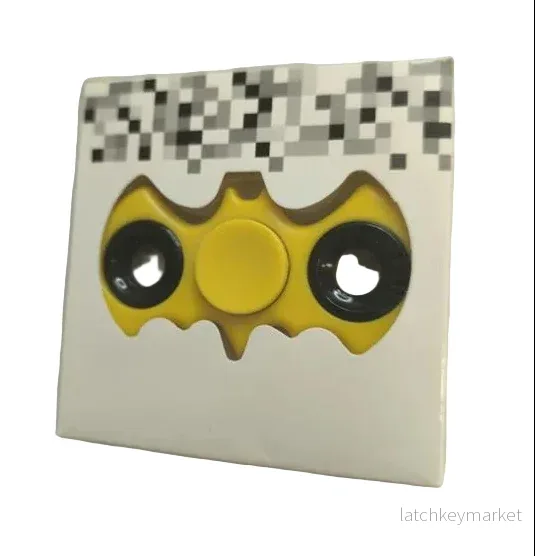 Bat Fidget Spinner – Gul med kullager