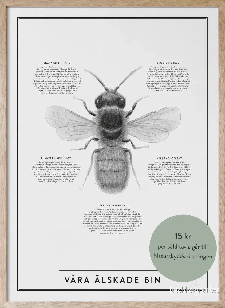 Poster "Våra älskade bin" 30 x 40 cm - Bild 2