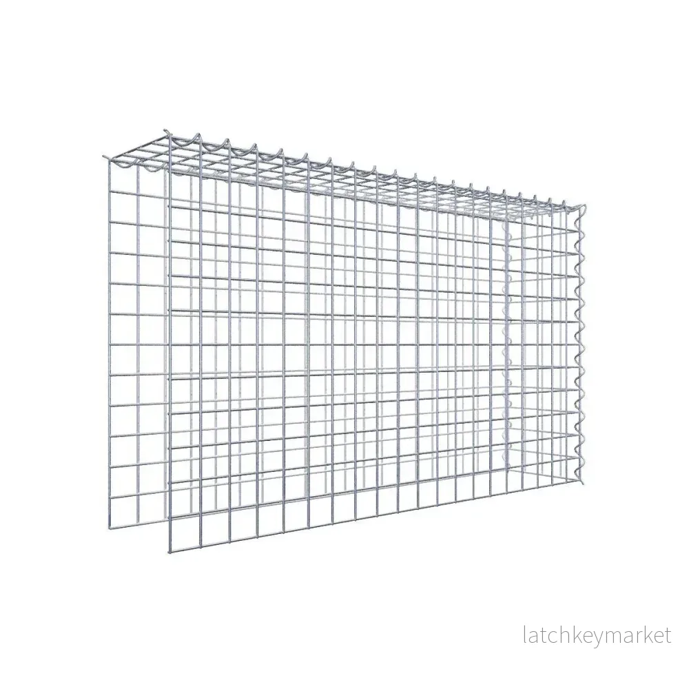 Extra gabion typ 4 100 cm x 60 cm x 20 cm (L x H x D), maskstorlek 5 cm x 5 cm, spiral Extra gabion typ 4 100 cm x 60 cm x 20 cm (L x H x D), maskstorlek 5 cm x 5 cm, spiral