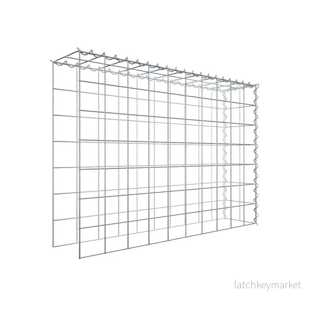 Extra gabion typ 4 100 cm x 70 cm x 20 cm (L x H x D), maskstorlek 10 cm x 10 cm, spiral Extra gabion typ 4 100 cm x 70 cm x 20 cm (L x H x D), maskstorlek 10 cm x 10 cm, spiral