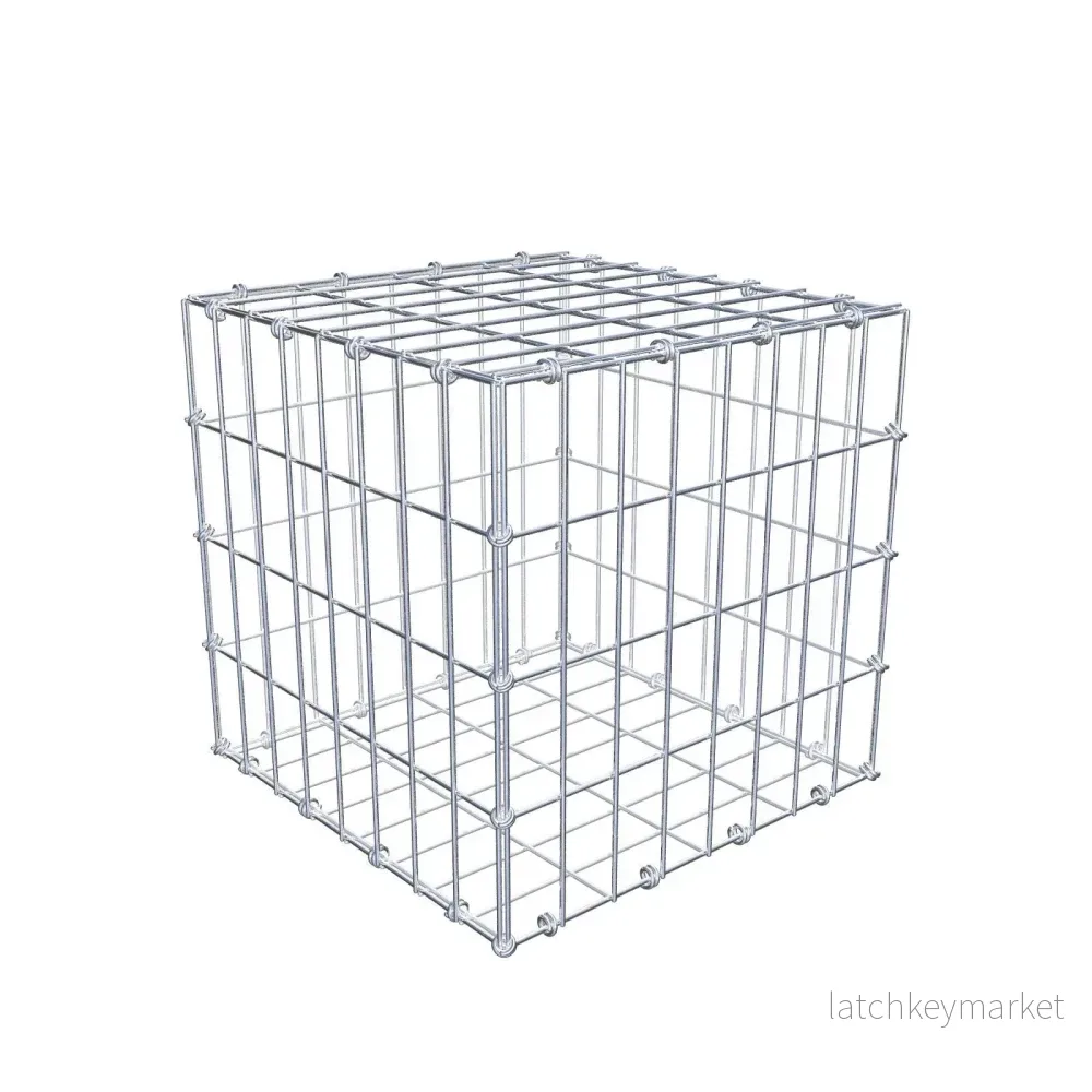 Gabion 40 cm x 40 cm x 40 cm (L x H x D), maskstorlek 5 x 10 cm, spiralring Gabion 40 cm x 40 cm x 40 cm (L x H x D), maskstorlek 5 x 10 cm, spiralring