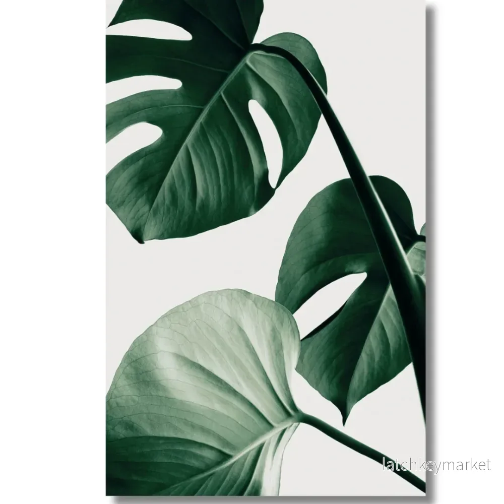 Tavla Aluminium art Drink Leaf- Green Tavla Aluminium art Drink Leaf- Green
