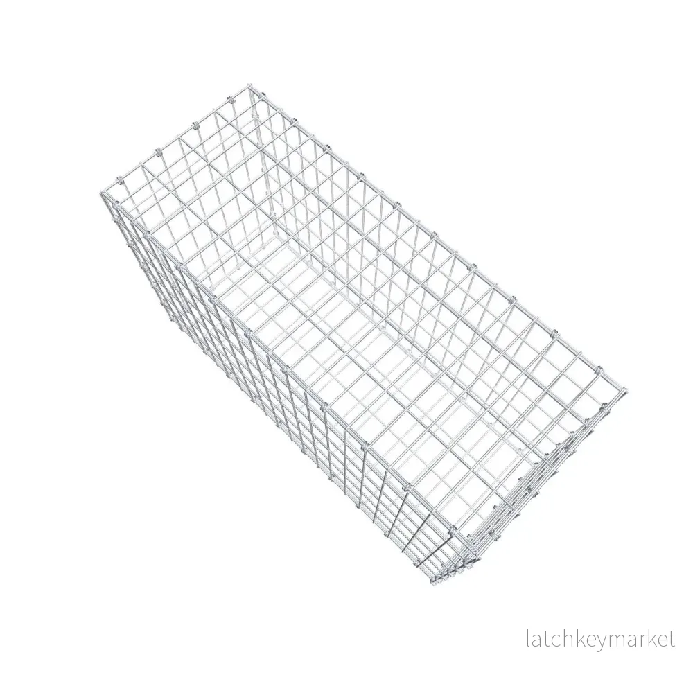 Gabion 100 cm x 60 cm x 40 cm (L x H x D), maskstorlek 5 x 10 cm, spiralring - Bild 3