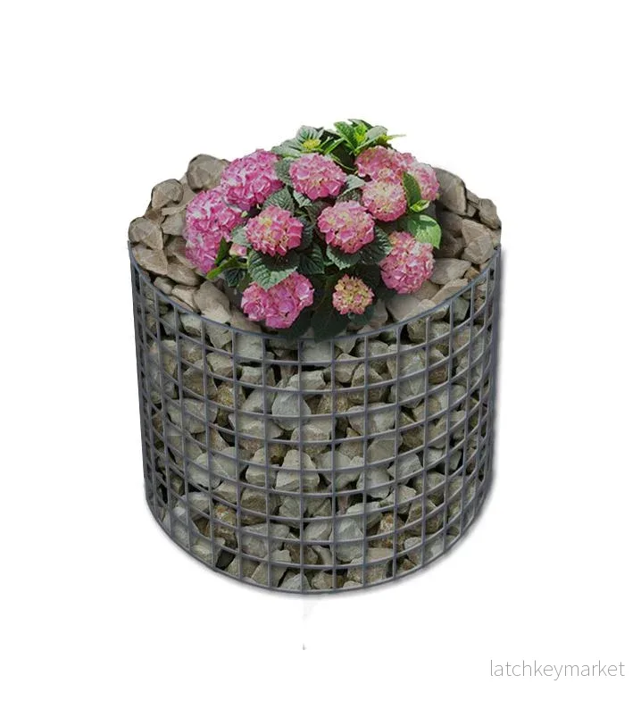 Rund upphöjd bädd, ytterdiameter 62 cm, höjd 50 cm, maskstorlek 5 x 5 cm, väggtjocklek 10 cm - Bild 2