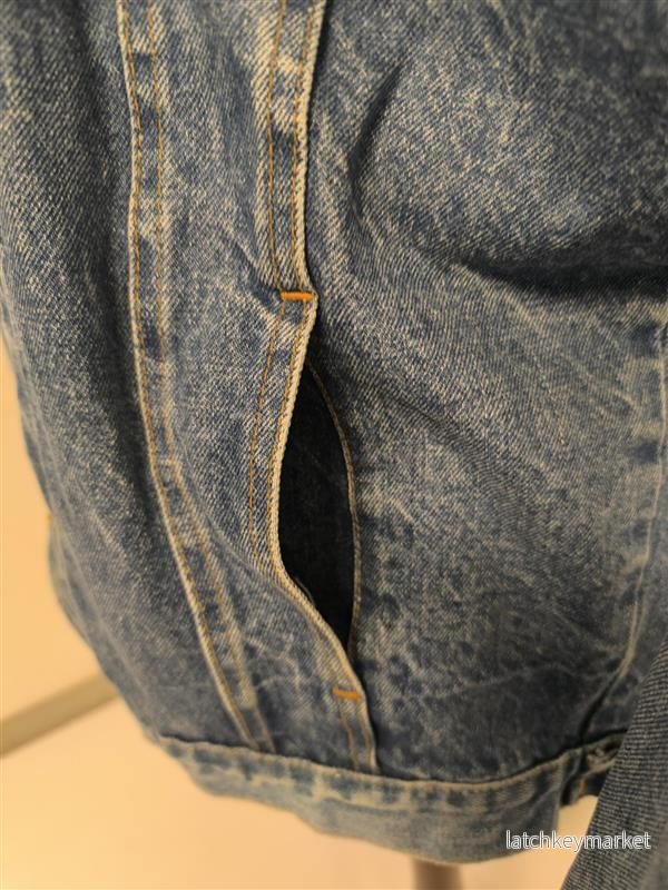 Jeansjacka - Herrmodell i ljus denim, S/P‑storlek - Bild 2
