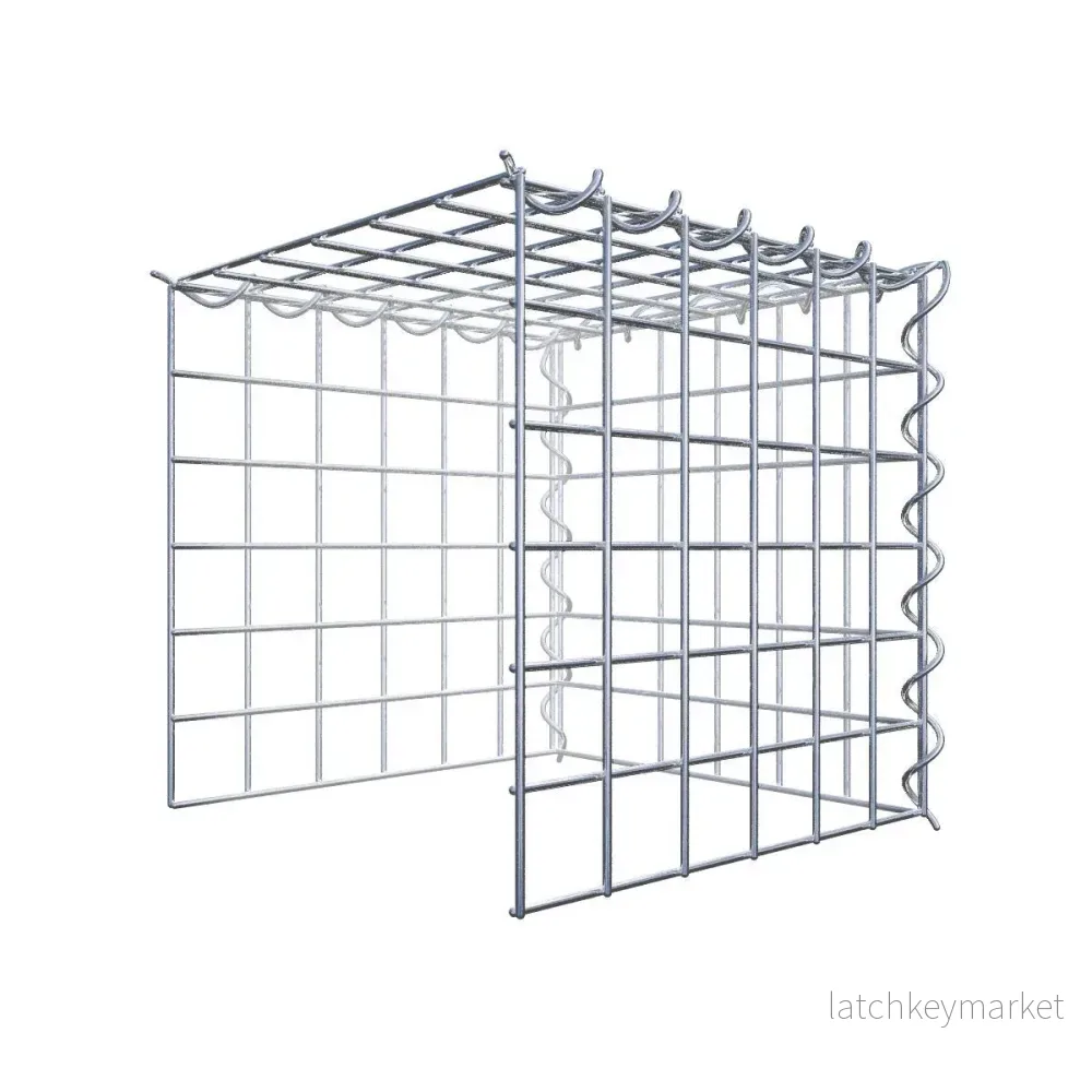 Påväxt gabion typ 4 30 cm x 30 cm x 30 cm (L x H x D), maskstorlek 5 cm x 5 cm, spiral