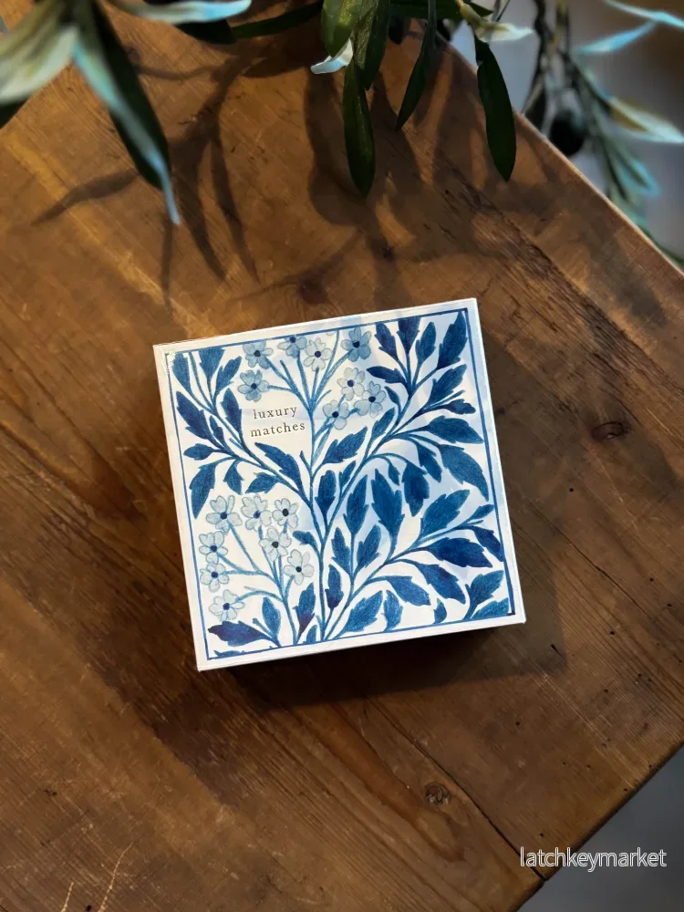 Tändsticksask Blue Floral