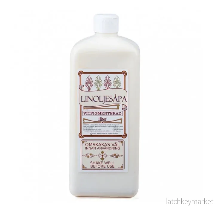 Linoljesåpa vitpigmenterad, 1 l