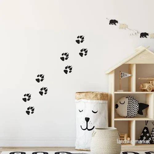 Väggdekor tassar hund Väggdekor tassar hund