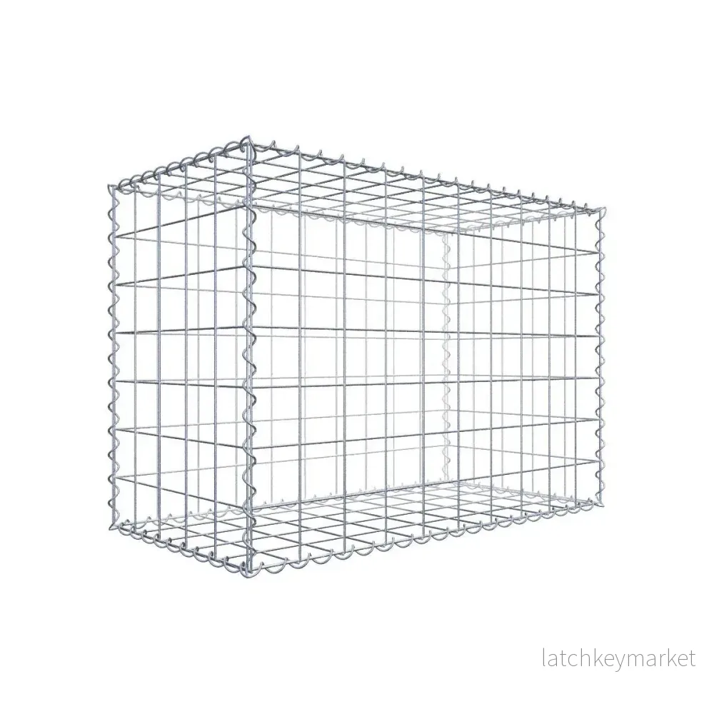 Gabion 100 cm x 70 cm x 50 cm (L x H x D), maskstorlek 10 cm x 10 cm, spiral
